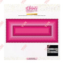 New 2025 February Spring Tiny Butterflies Flower Bouquet Scalloped Pierced Rectangle DIY Scrapbooking Diary Make Easter Gift Box