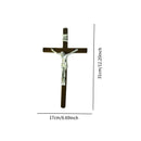 Wall Crucifix Cross Religious Statue Jesus Cross Wall Hanging Ornament for Office Entrance Living Room Thanksgiving Devout Gift