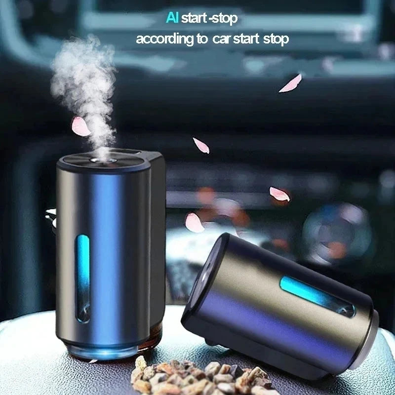 Smart Fragrance Diffuser Auto Air Vent Car Air Freshener Car Interior Deodorizer Aroma Humidifier Start Stop Car Accessories
