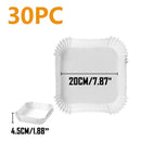 30/50Pcs Disposable Air Fryer Paper Liner Oil-proof Water-proof Paper Tray Non-Stick Baking Mat for Oven AirFryer Accessories