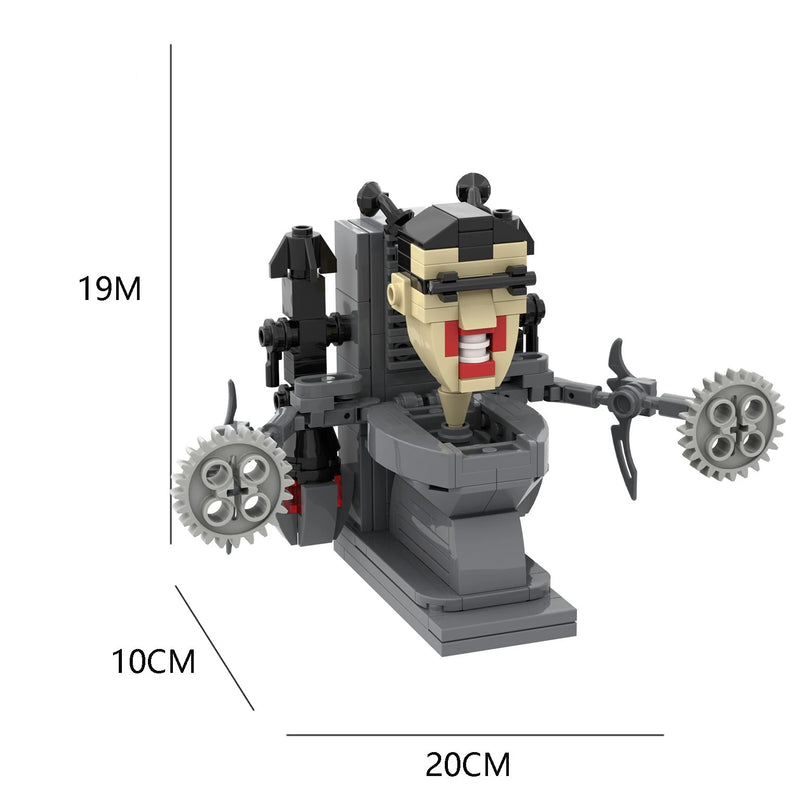 2024 Strengthen Skibidi New A Series of Toilet Man Drill Male Titan Man Female TV Personality Building Blocks Set Toys For Gift