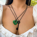 Long Rope Chain with Key/Triangle Pendant Necklace for Women Trendy y2k Accessories on the Neck 2023 Fashion Jewelry Female Gift