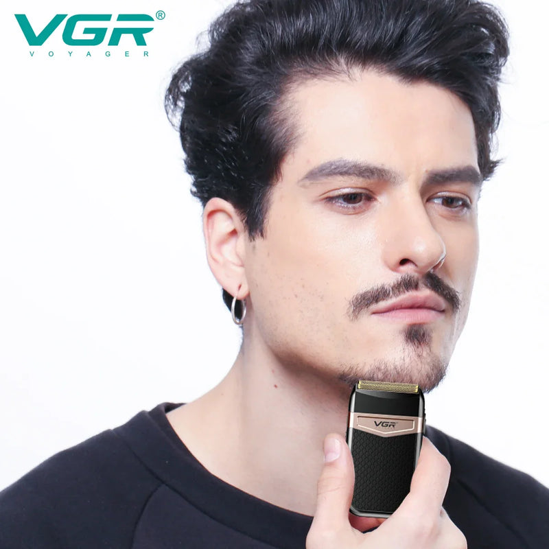 VGR Foil Shaver Professional Electric Shavers Foils Face Razor Shaving Machine Waterproof Beard Trimmer for Men V-331