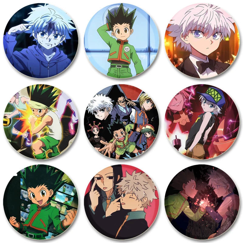 Hunter X Hunter Pin Handmade Brooch for Clothes Cartoon Cosplay Badge Backpack Decoration Jewelry Gift