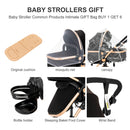 Compact Stroller 3 IN 1, Carseat Stroller Combos, Baby Stroller Multifunctional High Landscape Baby Pram for Toddlers Infant Car