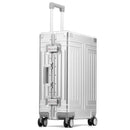 Trolley Box Rolling Luggage Silver High Capacity Suitcase Aluminum-magnesium Alloy Suitcase Universal Wheel