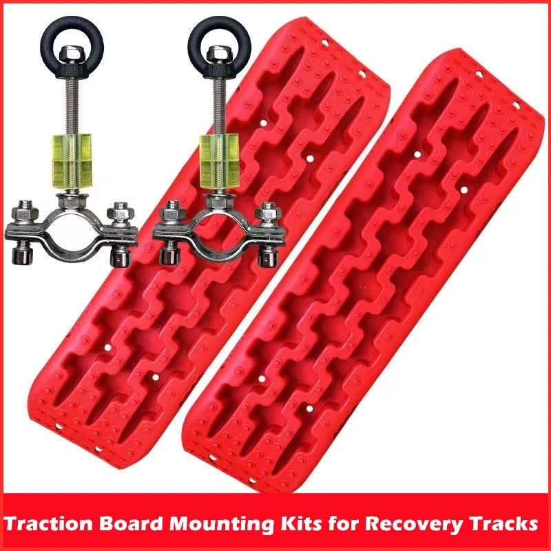 Traction Board Mounting Kits for Recovery Tracks Recovery Board Mount Pins Fixed Bolts For Car Roof Rack Carrier Basket