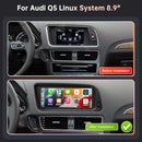 1920*720 RoadTop Linux Touch Screen Multimedia Display For Audi Q5 2009-2017 With Wireless CarPlay Android Auto Airplay Autolink