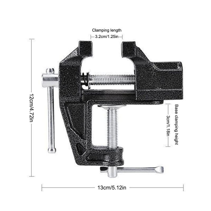 Golf Grip Replacement Tool Vise Clamp Multi-Functional Quick Shaft Clamp Quick Adjustment Cast Steel Golf Club Regrip Vise Tool