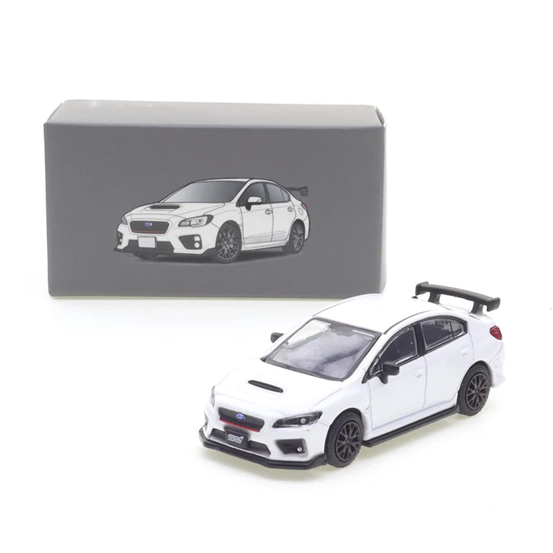 JKM1:64 Subaru WRX STI Blue 1/64 Alloy Die-casting Metal alloy Diecast car model boys toy gift Christmas