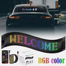 2PCS Devil Eyes APP Bluetooth Car advertising Screen LED Devil Eyes Light LED Flexible Display Full Color Smart Car Soft Screen