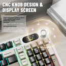ATTACK SHARK X98Pro Wireless Mechanical Keyboard with Screen & Knob, Tri-mode Gasket Hot Swappable RGB  Keyboard, Web Driver