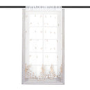 Window Sheer Curtains Rooms Decorations Living Room Bedroom Study Embroidered Craft Curtain Drapes  Coffee 1*1.2m