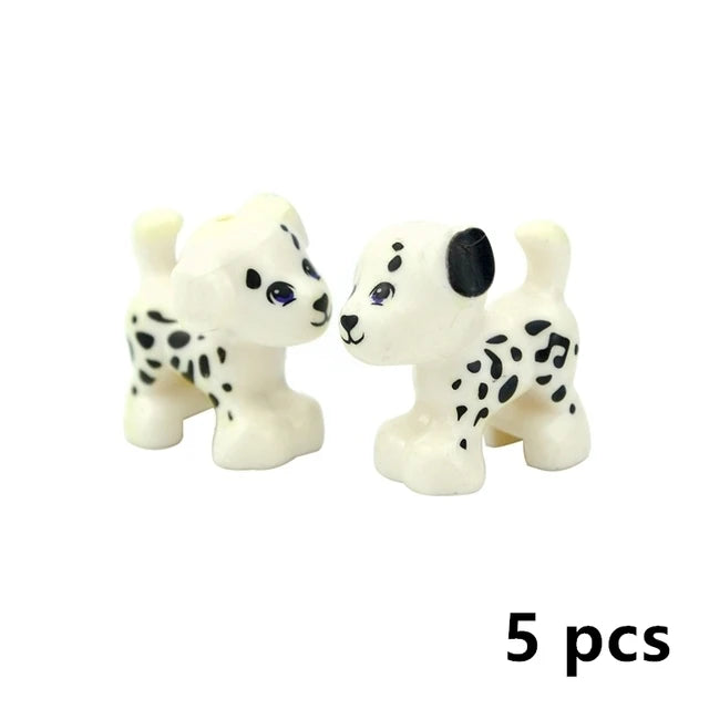 MOC City Animal Zoo Fram Accessories Building Block Figures Goat Sheep Eagle Owl Panda Parrot Seagull Penguin Bricks Toy Gift
