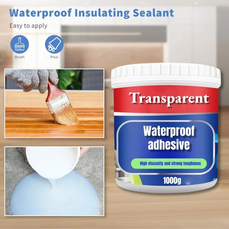 Invisible Waterproof Agent Transparent Sealing Coating Leak-Free Glue Adhesive Super Sealant Toilet Repair 30/300/600/1000g