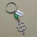 1/10 Sets Clover thank you Teacher's Day Gift creative Keychain Lovers Key Ring Jewelry
