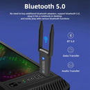 1300Mbps USB 3.0 Wireless Network Card Bluetooth 5.0 WIFI 6 Adapter 5dBi Dual Band 2.4G 5G USB 3.0 Lan Ethernet Adapter for PC