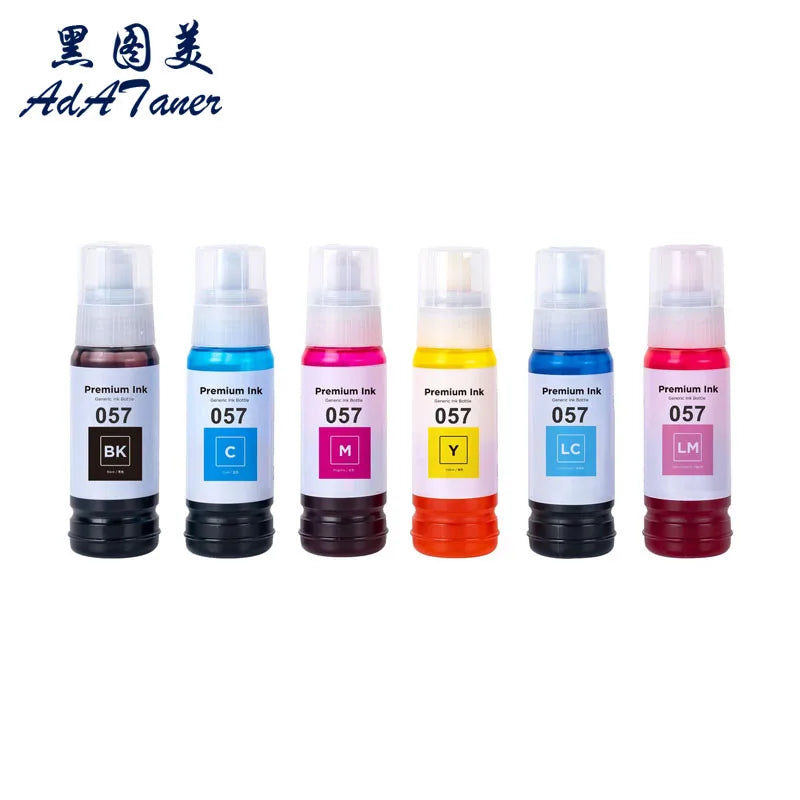 056 057 107 108 574 Premium Compatible Water Based Bottle Refill Dye Ink For Epson L8050 L8058 L18050 L18058 ET-18100 Printer