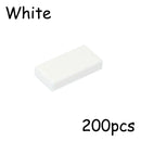 200PCS MOC Assemble Particles 3069 30070 1x2 Bricks Flat Tile Smooth 1*2 Building Blocks DIY Educational Creative Toy for Kids