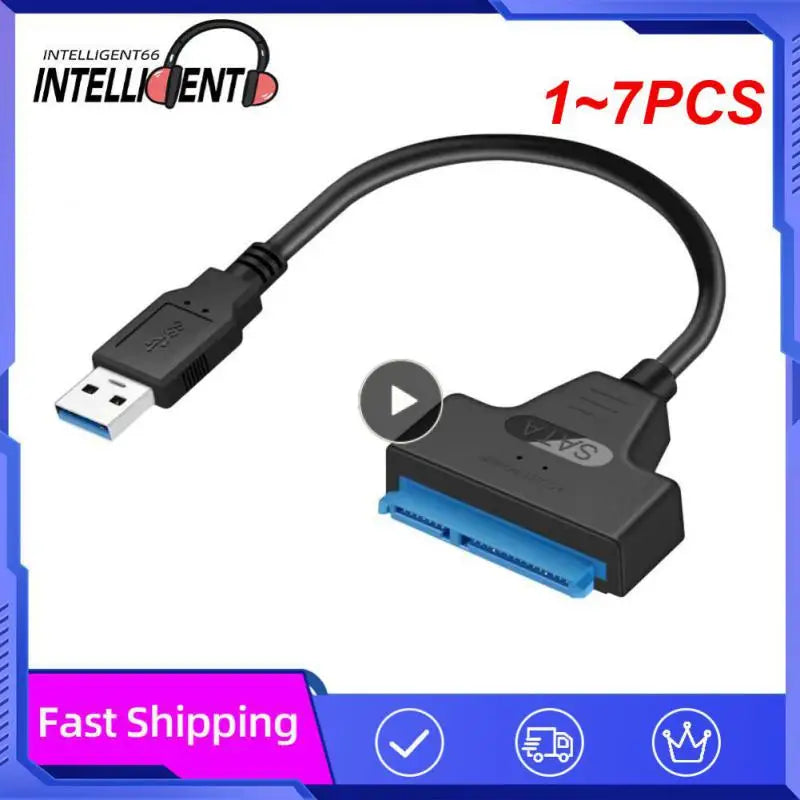 1~7PCS USB 3.0 Adapter cable Computer Cables Connectors Usb 2.0 Sata Cable Up To 6 Gbps Support External SSD Hard Drive 22 Pin