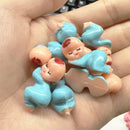 30/60/100Pcs Mini Plastic Babies for Party Favors Ice Cube Game Blue Pink Tiny Baby for Gender Reveal Baby Shower Party Decorati