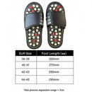 A Pair Of Acupoint Massage Slippers For Both Men And Women, Chinese Style Acupoint  Rotating Foot Massage Shoes, Unisex Style
