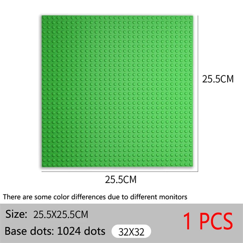 Baseplate 32x32 16X32 Dots Classic Brick Plate Building Blocks DIY Constructor Parts Baseplates Compatible Brands City Friends