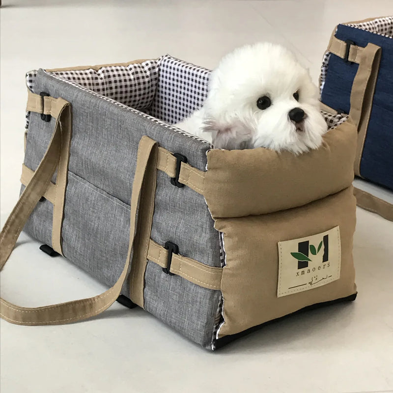 Canvas Cat Dog Transport for Bag Portable Pet Dog Car Seat Bed Car Central Safety Travel Dog Carrier Bag Chihuahua Accessories