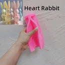 Egg Bunny Silicone Mold Long Eared Rabbit Silicone Candle Molds Heart Animal Wax Mould Easter Home Decor