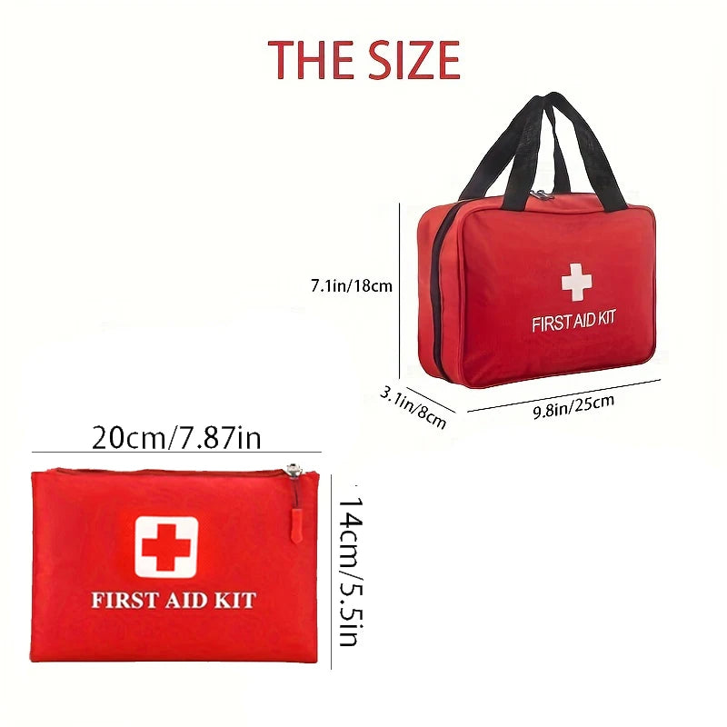 Multi-purpose small/large first aid kit: portable first aid kit for outdoor hunting, hiking, camping, etc., includes accessories