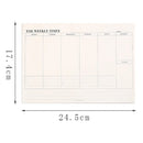 Weekly Planner Monthly Undated Agenda Notebook Schedules Study Planner Korean Stationery Office School Supplies