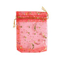 50Pcs Eid Mubarak Decoration Mesh Bag Organza Hot Stamping Silver Star Moon Candy Gift Drawstring Packaging Bag Party Supplies