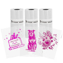 Thermal Paper Color On Clear Mini Printer Transparent Sticker Maker Small Pocket Printer Paper for Children DIY 57mm Photo Print