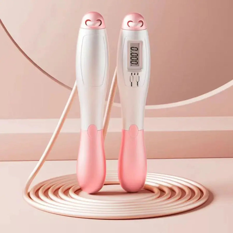 1 set of steel wire rope counting skipping rope cordless weight-bearing skipping rope weight loss fitness equipment sports equip