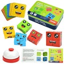 Kids Emotion Change Blocks Face Changing Expression Panel Parent Child Interactive Games Montessori Educational Toys Girls Boys