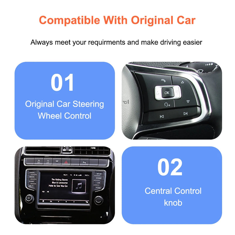 Bonroad Wireless Carplay Android Car Interface For VW Volkswagen Skoda Octavia A5 Golf 7 Polo Passat B8 MIB MIB2 Module