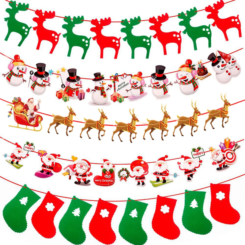 Christmas Banner 2023 Merry Christmas Decorations for Home Garland Santa Claus Navidad Natal Xmas Gift Noel Decor New Year 2024