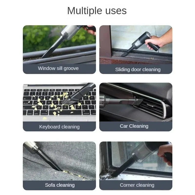 Car Vacuum Cleaner Wireless Multi-Functional Handheld Portable Car Vacuum Cleaner Rechargeable High Power