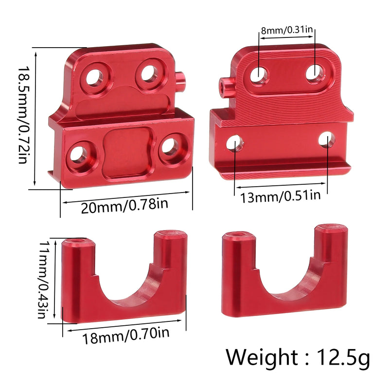 MN 1/12 MN82 LC79 Metal Rear Axle Fixing Spring Plate Spring Fastenings Kit For MN 82 RC Car DIY Modified Spare Upgrade Parts