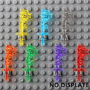 10PCS Special Effects Pieces Arm Fist Wind Lightning Leg Flames Assemble Scene Bricks Weapons Accessories Kids Toys