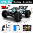 WLtoys 16101 Pro 1:16 75KM/H 4WD RC Car With LED Light 2.4G Remote Control Cars High Speed Drift Monster Truck for Children Gift