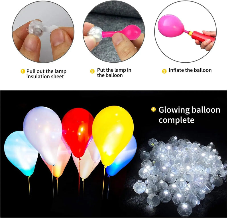 Wholesale Mini LED Balloon Light Flash LuminousTiny Tumbler Ball Lamp Lantern Lights Halloween Christmas Party.Prop Decorations