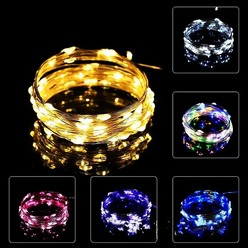 30M 10M Waterproof USB LED Lights String Copper Wire Fairy Garland Light Lamp Christmas Wedding Party Holiday Lighting wreath