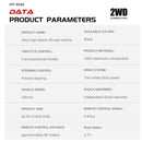 New RC Car 1:16 2WD with LED Light 2.4G 20KM/H High Speed Off-Road Climbing Remote Control Car Toy Gifts for Boys Girls Kids