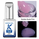 KODIES GEL Brush On Builder Nail Gel Polish 15ml Milky White Clear Pink UV Base Coat French Manicure Reinforce Gel for Extension
