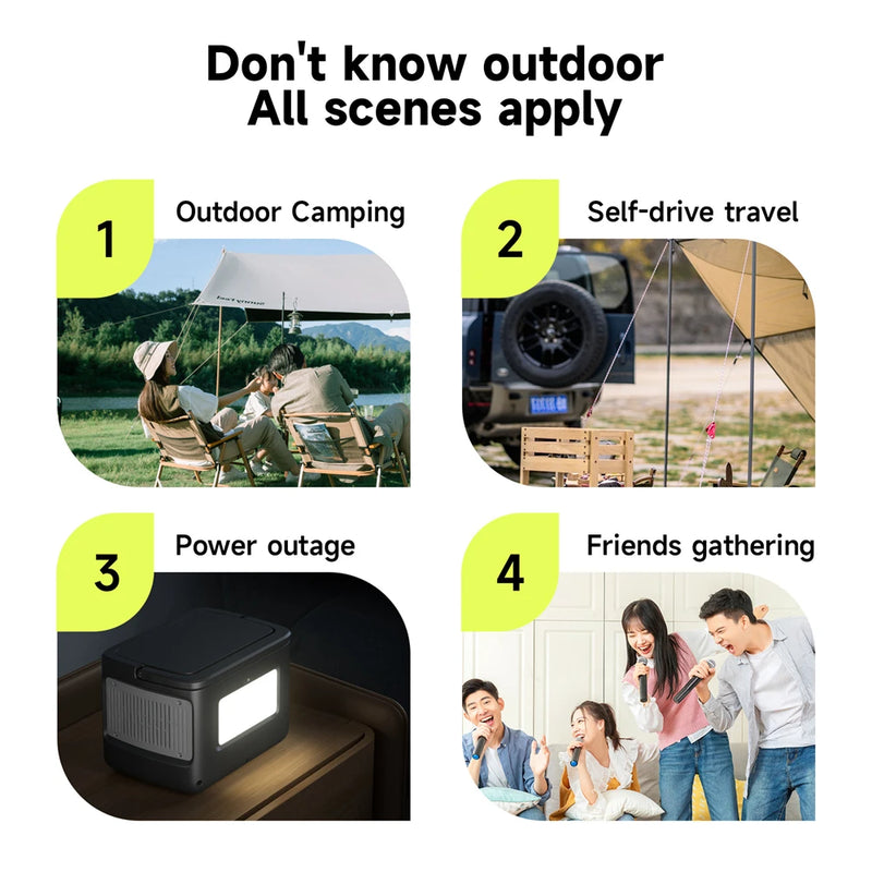 600W Portable Solar Generator Battery Power Supply 200-240V 622Wh Portable Power Station For Camping Home Car Drone Laptops  etc