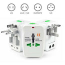 Universal Worldwide Adapter Electric Socket AU UK US EU Plug Adaptor Travel Wall Charger AC Power Option 2 USB Charging Port