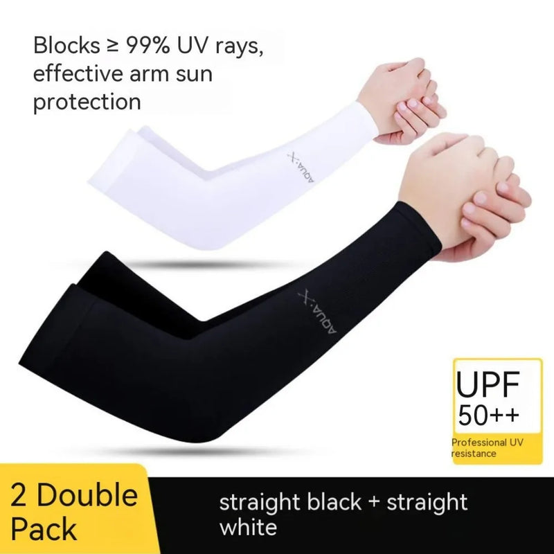 3 Pairs Breathable Sun Protection Sleeves - UV Arm Sleeves for Women and Men, Volleyball Arm Sleeves, Outdoor Cooling Sleeves