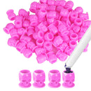 50 Pcs Safe Skull Design Tattoo Ink Cups Microblading Pigment Container Cap Holder For Permanent Makeup Tattoo Supplies Body Art