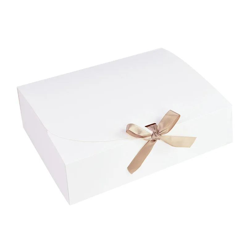 1Pc Black Paperboard Box DIY Wedding Gift Box for Guests Small Business 31/27/16cm Event Party Christmas Candy Packaging Boxes